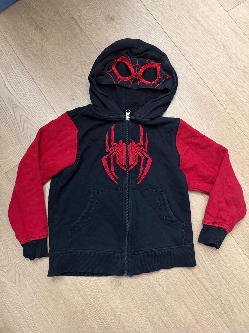 Marvel Hanna Andersson Miles Morales Spiderman Zip Up Hoodie 5T